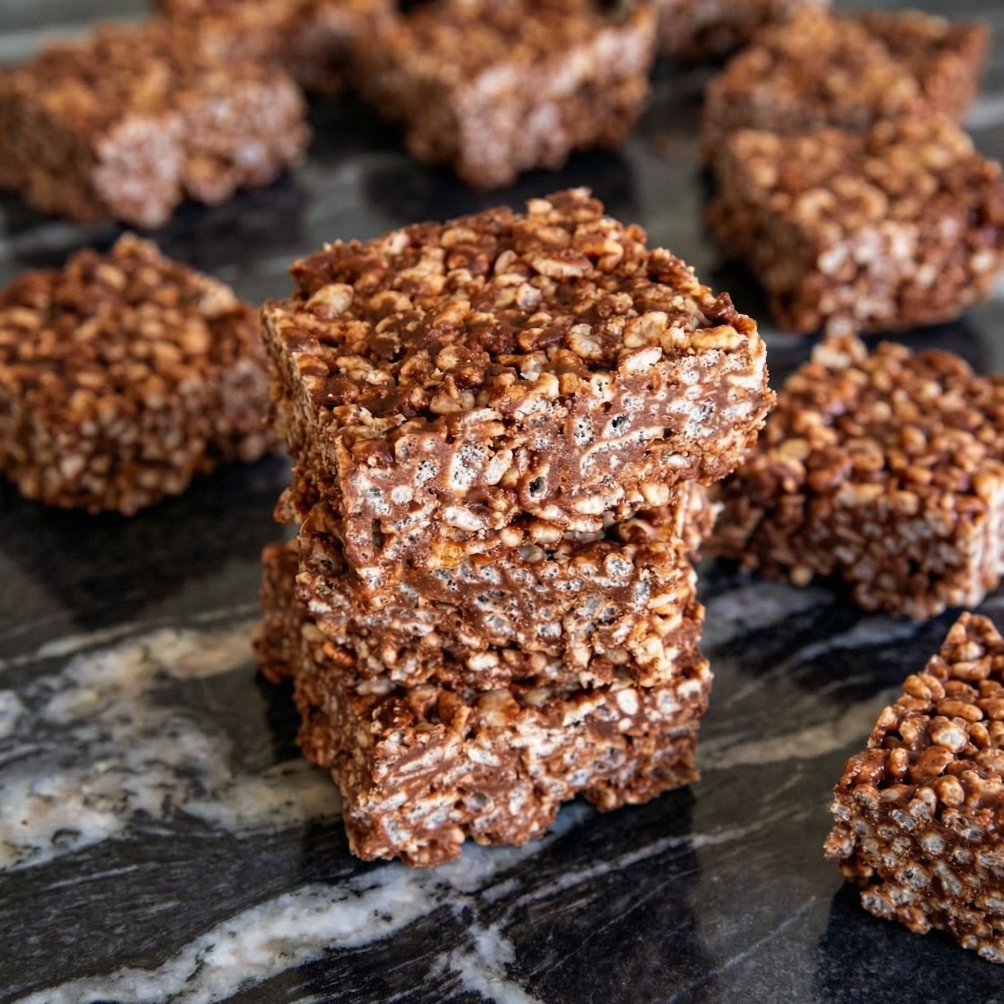3-Ingredient Chocolate Crispy Squares (No-Bake!)