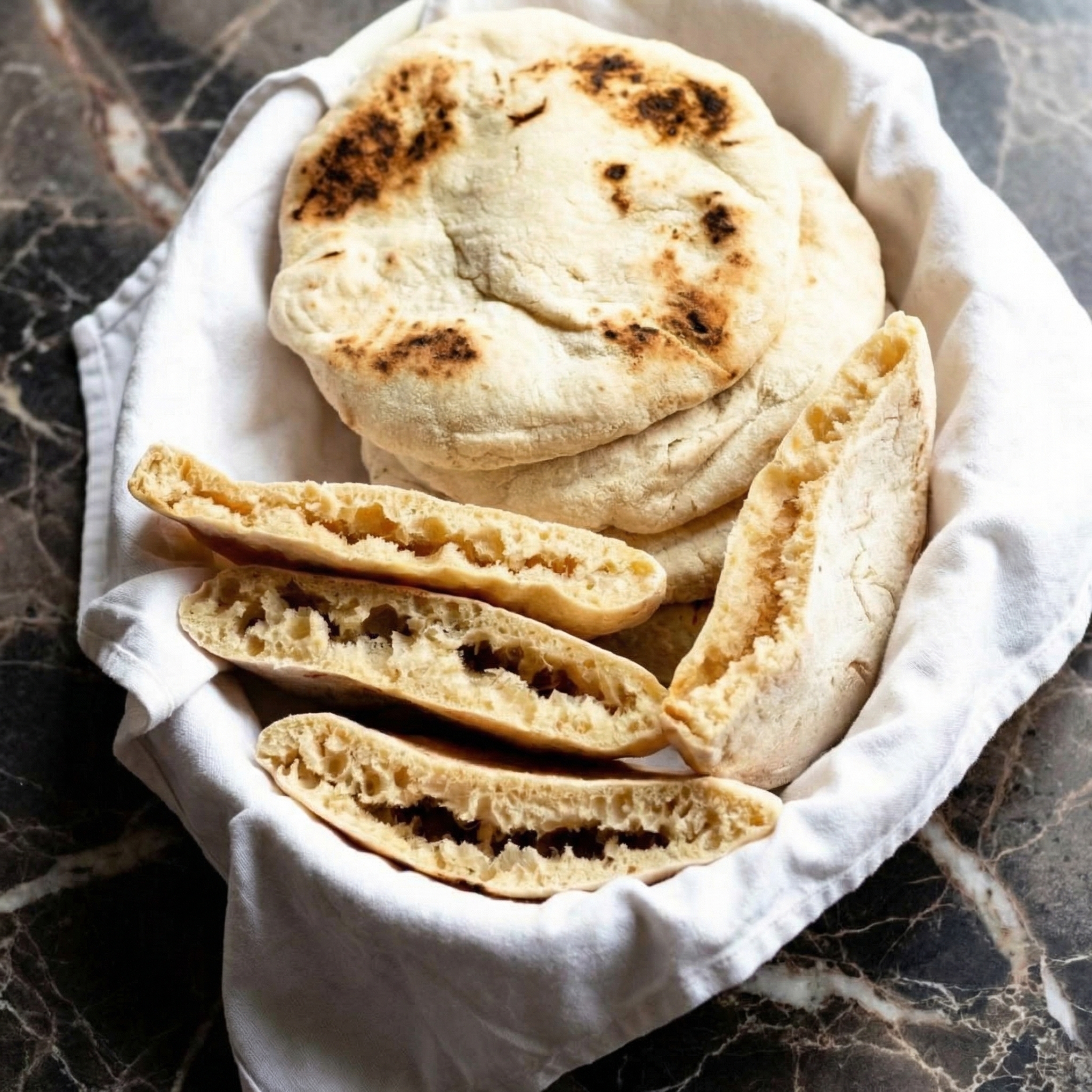 Homemade Pita Bread (Soft, Puffy & Always Pockets!)