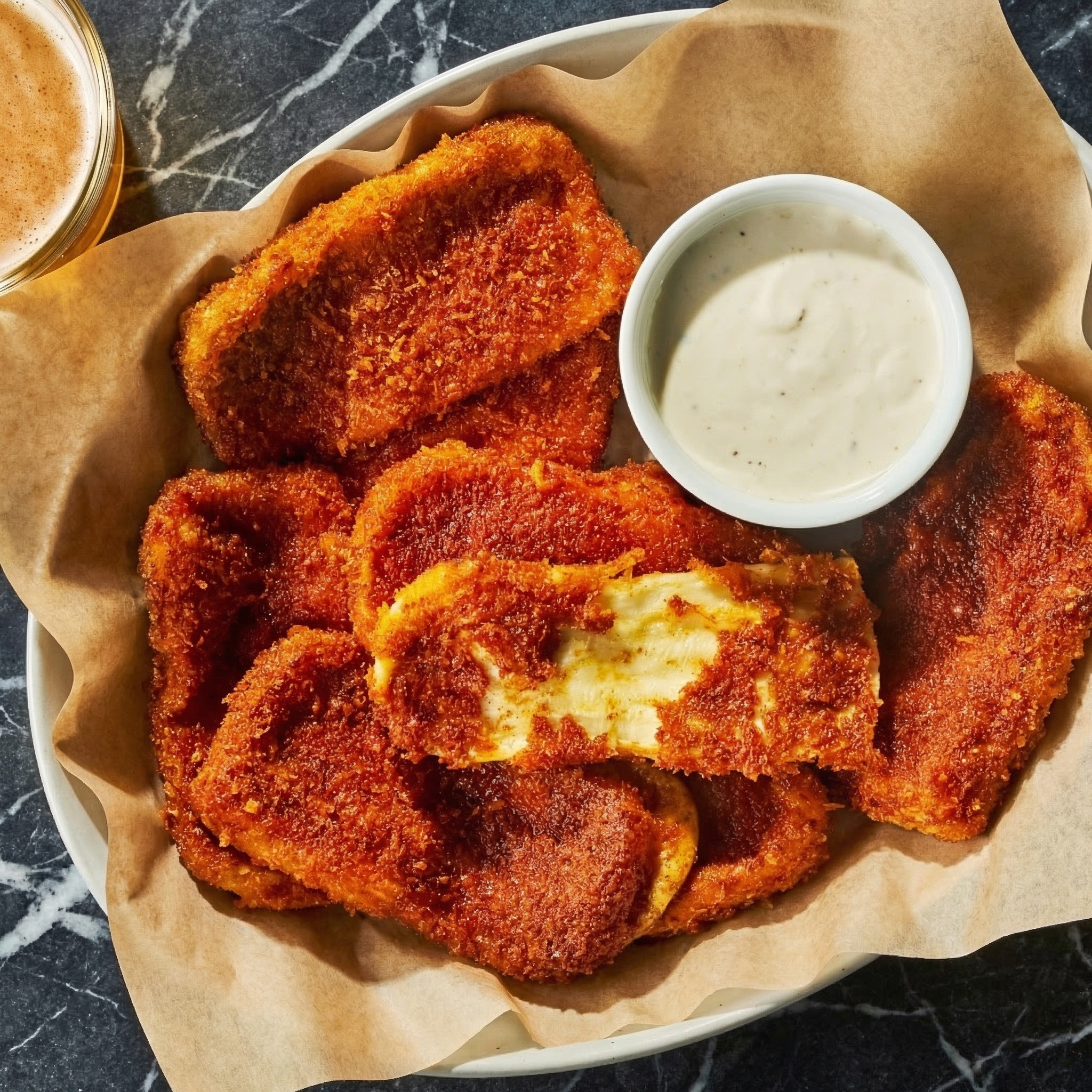 Nashville Mozzarella Sticks: Hot, Crispy and Spicy Cheese Pulls